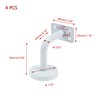 KUMGROT 4 Pcs Stainless Steel Staircase Handrail Brackets 2.36" X