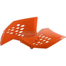 Polisport Radiator Shroud Set (ORANGE) For 07-10 KTM 250SXF