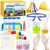 33PCS Plastic Lab Science Experiments Beakers Test Tubes Set