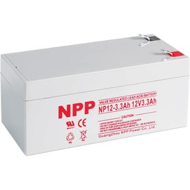 NPP NP12-3.3Ah (T1) 12V 3.3Ah Rechargeable Sealed Lead Acid Battery for APC Back UPS EXP1233 Emergency Light，Electronic Scale Home Alarm Security System