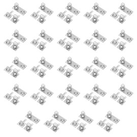 TIESOME 24 Sets AAA/AA Battery Spring Contacts, Iron Negative-Positive Conversion Contact Plates for Remote Control Battery Charger Electronics 9.9x15mm & 21.4x11.4mm