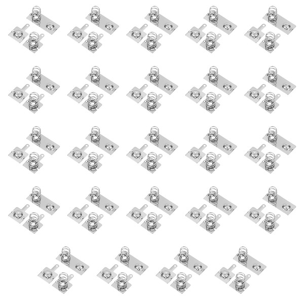 TIESOME 24 Sets AAA/AA Battery Spring Contacts, Iron Negative-Positive Conversion