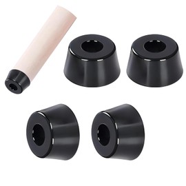 Qrity 20 PCS Bumpers Pads Rubber Feet, Floor Protector Cabinet Leg Pads, Rubber Feet, Round Bumper, Rubber Cutting Board Feet, D20x15xH8mm