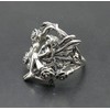 Sterling silver ring fairy flower rose solid 925 size G
