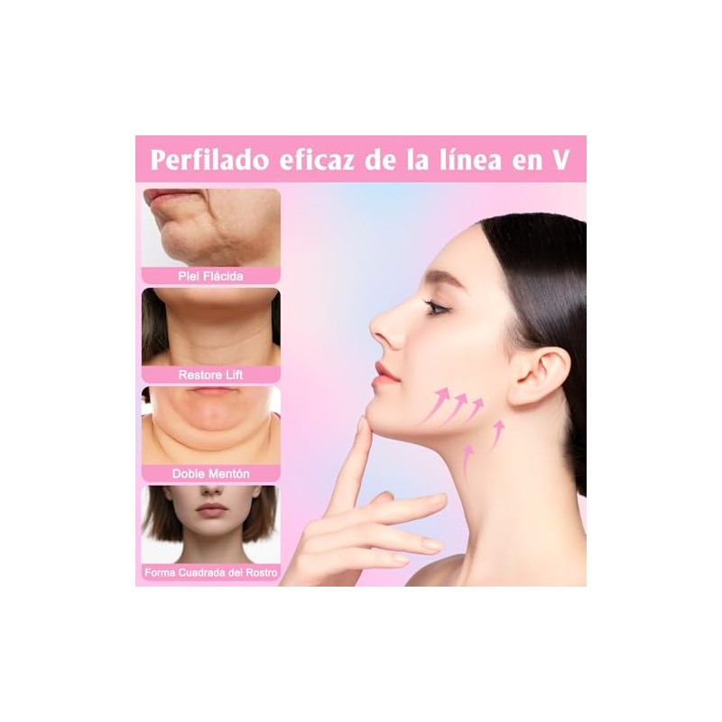 2PCS Mentonera Postquirúrgica Papada | Face Lift Tape Invisible |