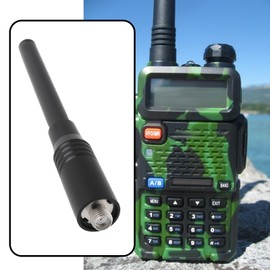 VGOL 1x Teleskop-Dualband-Verstärkungsantenne NA-773 SMA-Buchse Kompatibel mit Baofeng UV-5R UV-B5 82 Radio