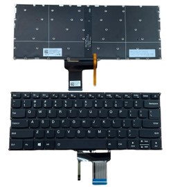 YIJIATech New Replacement Keyboard with Screwdriver US Layout for Lenovo Ideapad 320S-13IKB 720S-14IKB K42-80 V720-14 V720-14IKB 7000-13 V530S Black with Backlight, Power on Key,Laptop Keyboard