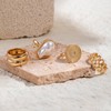 CJIAYUJEW Chunky Gold Rings Set for Women,Trendy Gold Stackable Open
