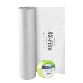 39"x100' Heavy-Duty Floor Protection | Construction Grade Carpet Protector | Drop Cloth Plastic Film for Hardwood Floors | Waterproof Painters Covering with No Residue(Summit White)
