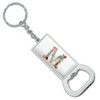 GRAPHICS & MORE Letter M Floral Monogram Initial Keychain Rectangle