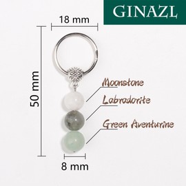 GINAZL New Beginnings Gifts for Women, Natural Crystals Keychain Coworker Leaving Gifts for Women Going Away Gifts for Friends Farewell Gifts for Coworkers Divorce Gifts for Women(NB)