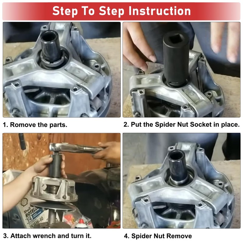 Clutch Spider Nut Socket Tool For Polaris 900 1000 XP