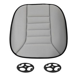 GAOLAOSY Car Seat Cushion Pad, Memory Foam Automotive Butt Cushion with Non-Slip Silicone Bottom, Breathable Driver Seat Protector for Vehicle, Home and Office Chairs (Grey)