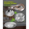 LANVIYA Vegetable Steamer Basket,2 Layer Large Capacity Food Steamer for