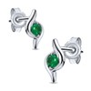 Miore stud earrings in 9 kt 375 white gold with