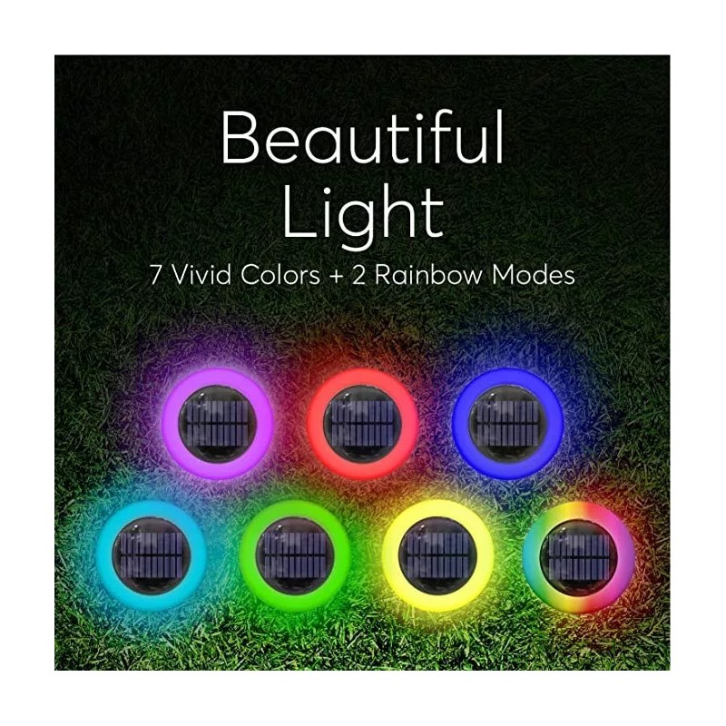 Brightology Colorize Solar Lights Color Change Ring Lights In-Ground 6