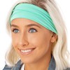 Hipsy Adjustable & Stretchy Basic Xflex Wide Headbands for Women