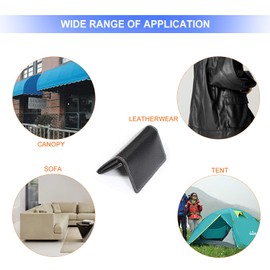 Aussel Black Bonded Nylon Sewing Thread 1500 Yard Size T70#69 for The Upholstery, Outdoor Market, Drapery, Beading, Luggage, Purses (Black)