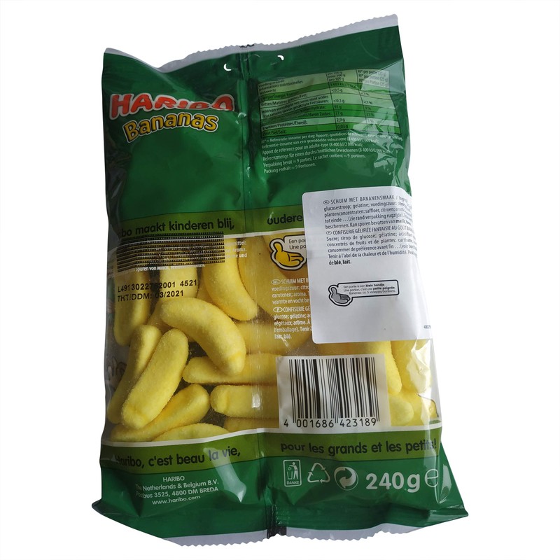 Haribo Bananas | Banana Candy | Crunchy Banana Candy with