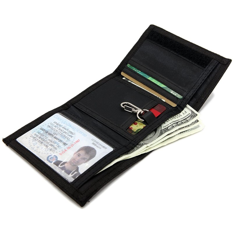 RFID Trifold Canvas Outdoor Sports Wallet for Kids- Christmas Gifts