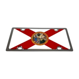 Unbranded Florida State Flag Stainless Steel License Plate Tag