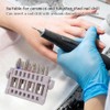 KOOBOOK 2Pcs 16 Holes Acrylic Nail Art Drill Bit Holder