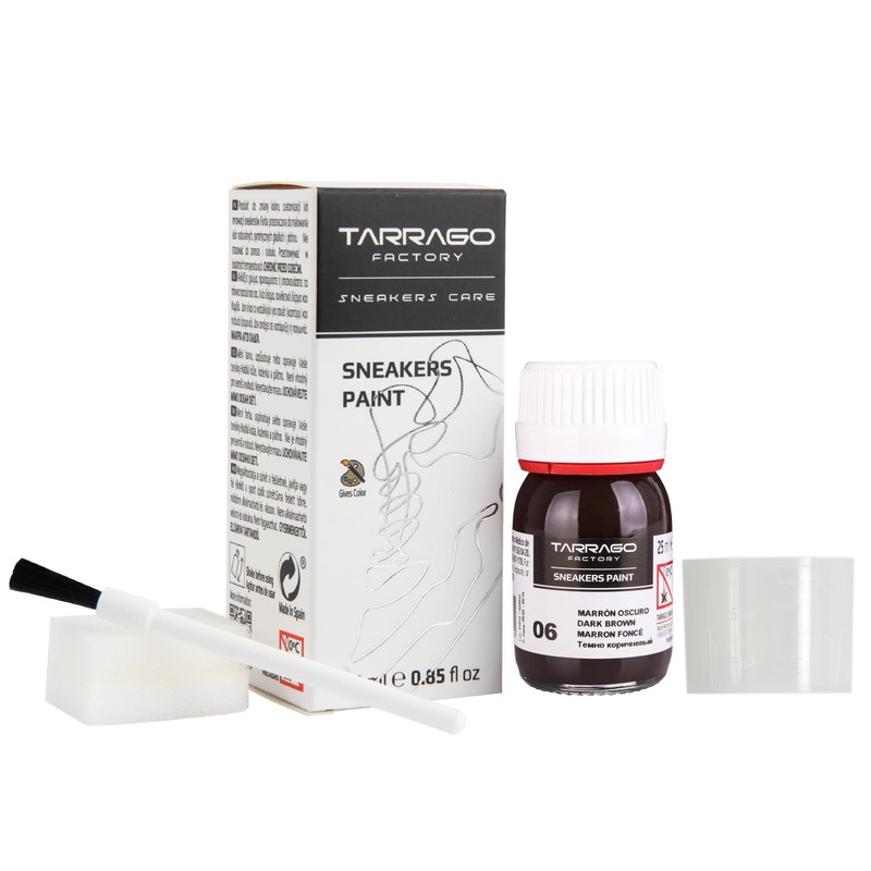 Tarrago Sneakers Paint Dark, Dark Brown 6, 25ml