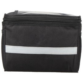 JUNNOTI Bike Handlebar Bag, Large Capacity Bike Handlebars Bags with Reflective Strips Bicycles Insulated Front Storage Pouches Cycling Phone Bag