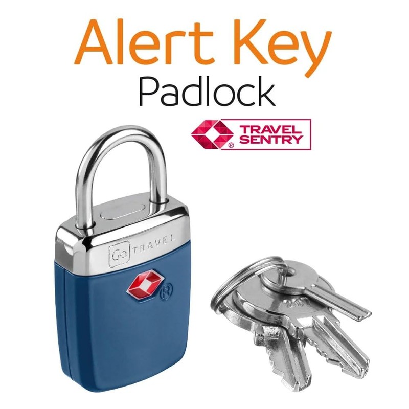 Go Travel Sentry Alert Padlock with Keys (Ref: 335.101)
