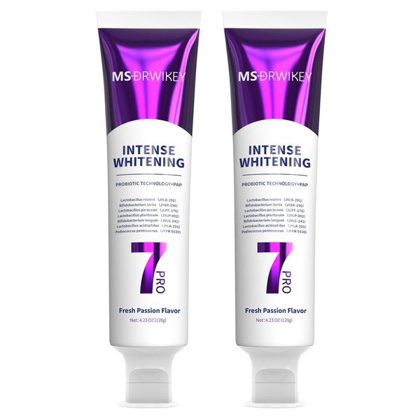 【MSDRWIKEY】New 7-Pro Intensive Toothpaste | Upgraded Purple Formula with 7