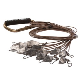 Rig'Em Right Waterfowl Pre-Rigged Xtreme Coated Tangle Free Cable Decoy Anchors for Duck Hunting (36" Length, 3-oz Weights)