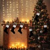 Tatuo 6 Pack Christmas Burlap Stockings Large 18" Xmas Stockings