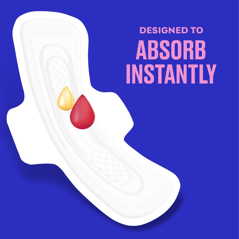 Carefree Maxi Pads, Overnight Pads With Wings, 28ct (Pack of