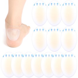 15 Pcs Gel Blister Bandages for Feet Hydrocolloid Bandages Waterproof Blister Cushions Heel Pads Blister Pads Adhesive Bandages for Toes Heels Soles Blister Prevention & Recovery (Oval)