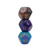 DollaTek 2 Sets 6pcs Multicolor 12 Sided Resin Dice Astrology