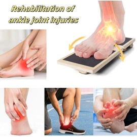 Ankle Balancing Board, Ankle Strengthener Set Single Foot Balancing Board Posture Corrector Foot Strengthening Trainer Foot Stability Exerciser for Sprained Ankle Valgus Varus Holder