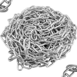 TOMIUS 10M 304 Stainless Steel Chain ⌀3mm Metal Security Chains Heavy Duty Stainless Chain Link for Hanging Plant Clothes Swing Pet Garage Doors Bicycle Lock Antirust