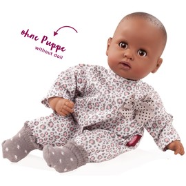 Götz 3403391 Baby Suit Baby Doll Clothing Size S 3-Piece Clothing and Accessory Set for Baby Dolls from 30-33 cm