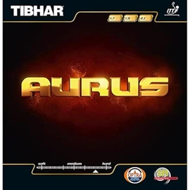 Tibhar Aurus Table Tennis Rubber (Black, 1.7mm)