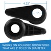 Impresa Door Knob Extension 2-Pack - Soft Black Rubber Compatible