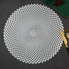 Hosoncovy 4 Pack Decorative PVC Placemats - Hollow Dining Table