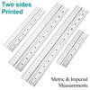 Machinist Ruler,6, 8, 12, 14-inch Stainless Steel Ruler,Metal Rulers Pack