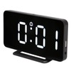 Digital Mirror Alarm Clock 5V Double Alarm Snooze Function LED
