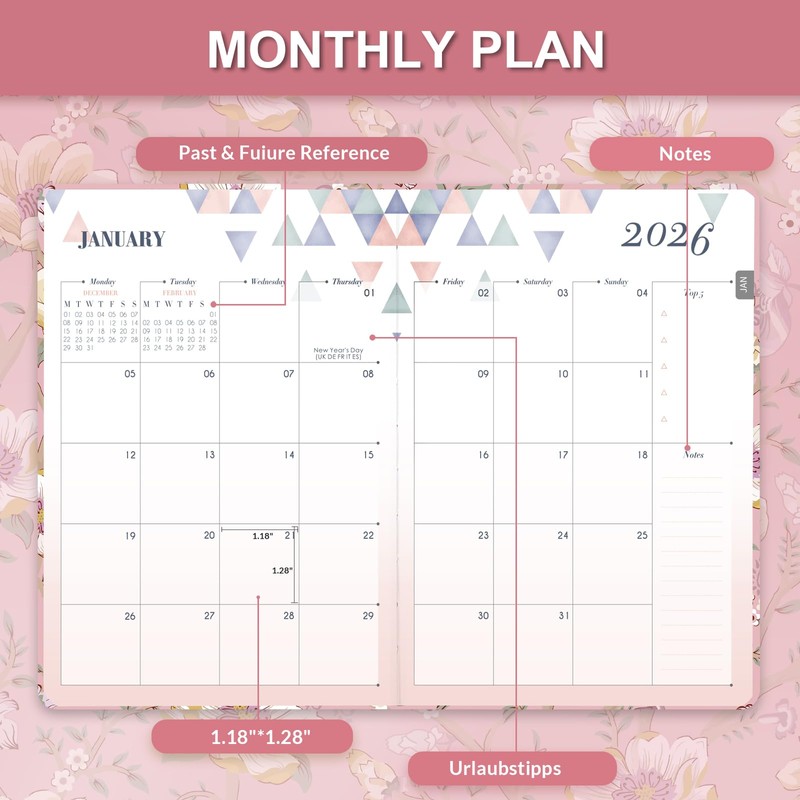 2026 Diary - Diary 2026 A5 Week to View from