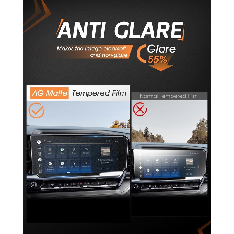CDEFG For 2022-2025 2026 GMC Sierra Screen Protector - 13.4