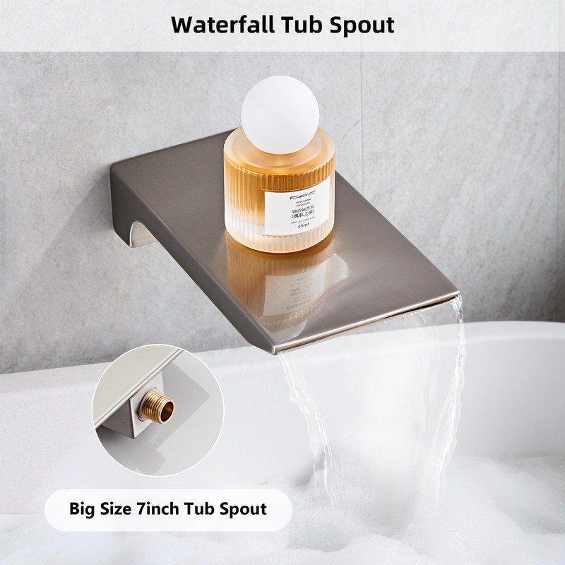 LCEVCGK Shower Faucet Set Complete with Tub Spout Shower System