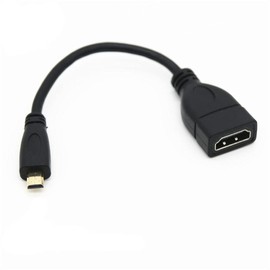 Micro HDMI Male Type-D to HDMI Female A Jack Adapter Cable Converter 1080P HD HDTV