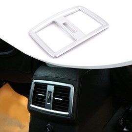 DIYUCAR For New X1 F48 20i 25i 25le 2016-2019 ABS Matte ABS Chrome Rear Air Conditioner Outlet Frame Cover Trim