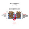 Justponics Medium Bell Siphon for 4" Media (new v2)
