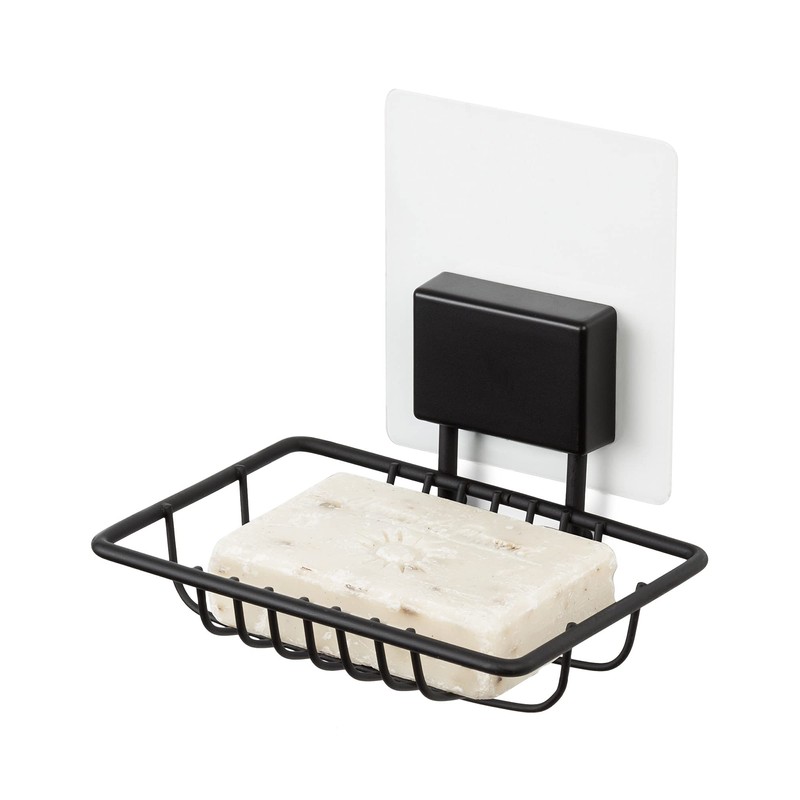 Compactor Soap Dish, Iron, Black, 11.5 x 9.5 x 10cm